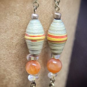 Boucles d'oreilles Orange Capucine